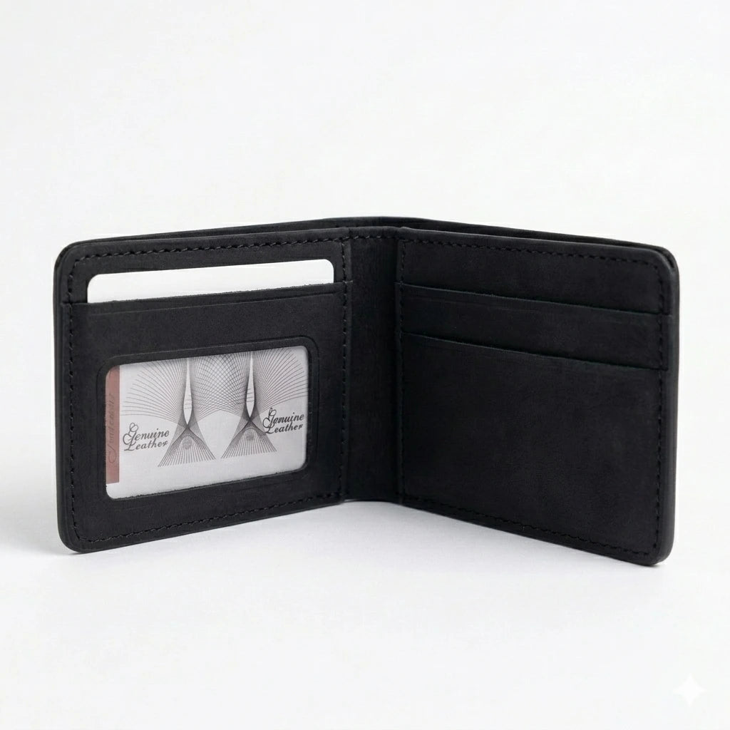Charcoal Bi-fold Wallet