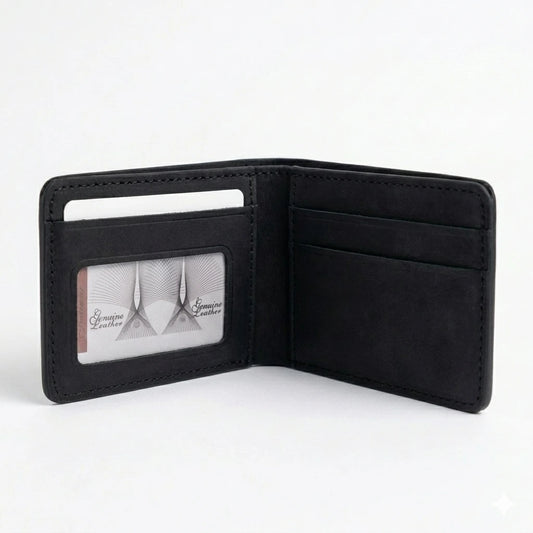 Charcoal Bi-fold Wallet