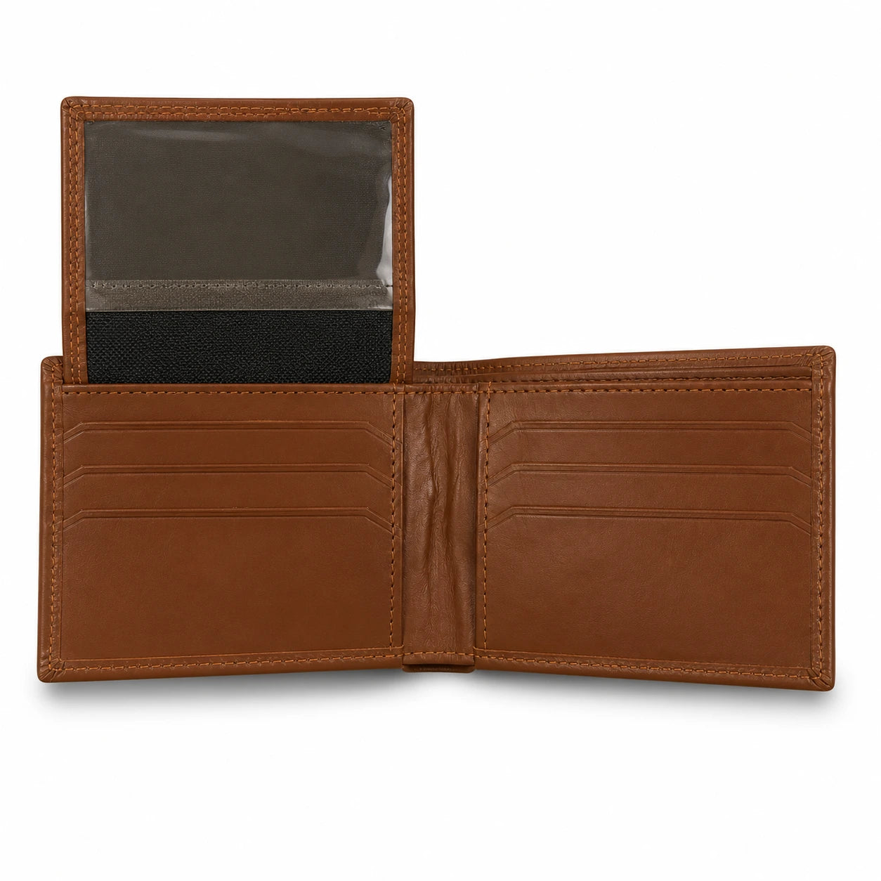 Obsidian Slim Cowhide Leather Wallet - Brown