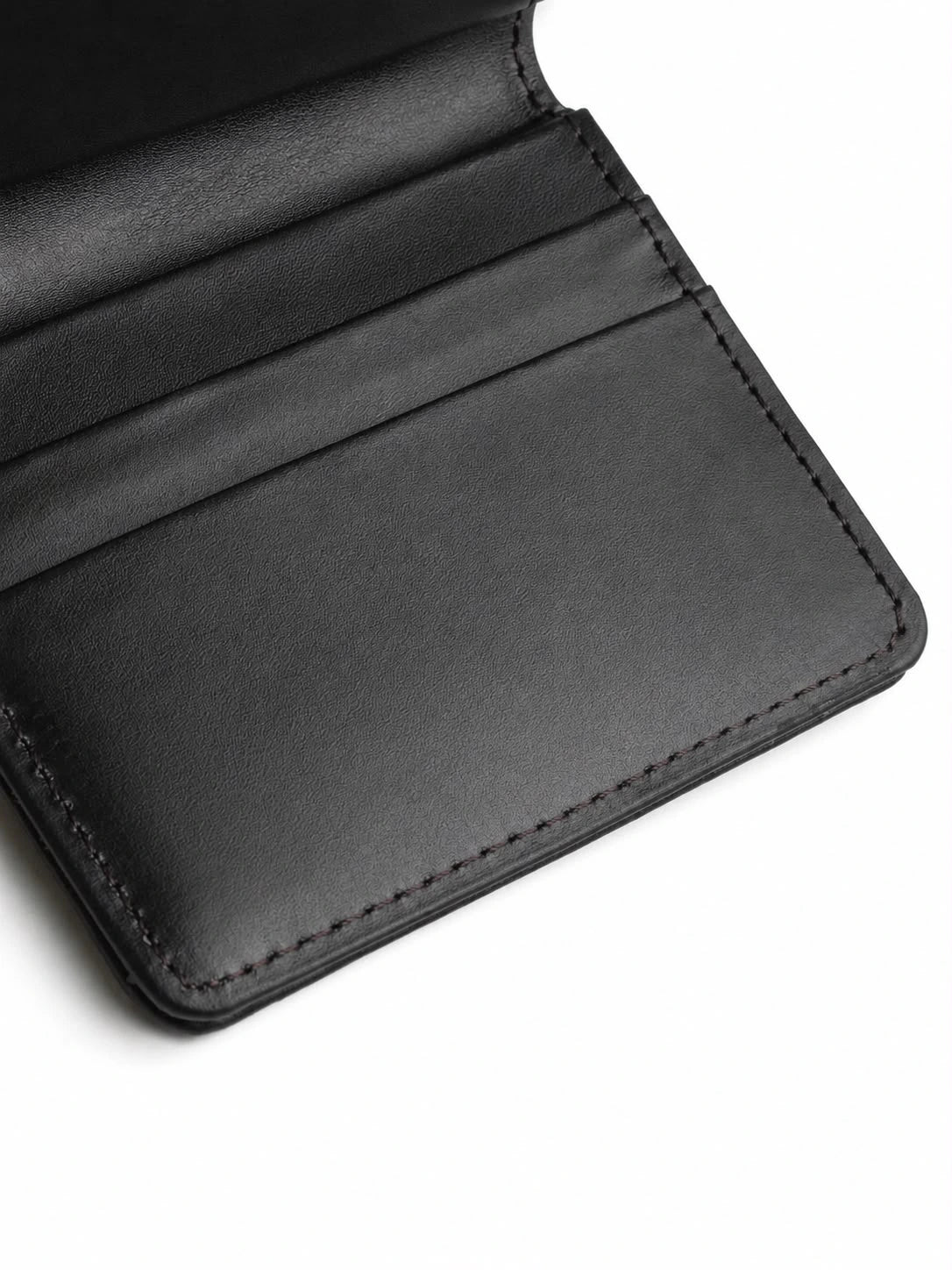 Black Mini Leather Wallet for Men