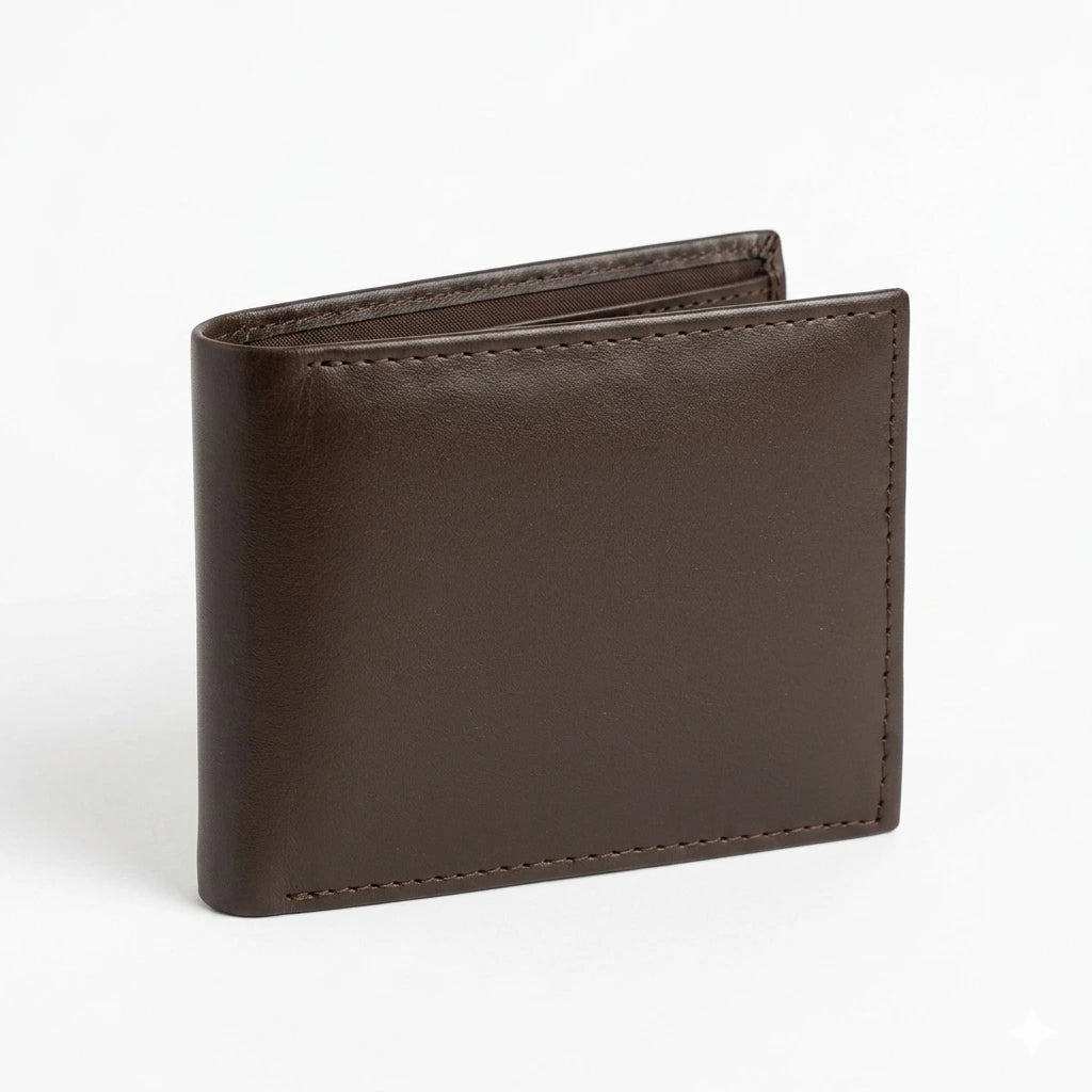 Obsidian Slim Leather Wallet