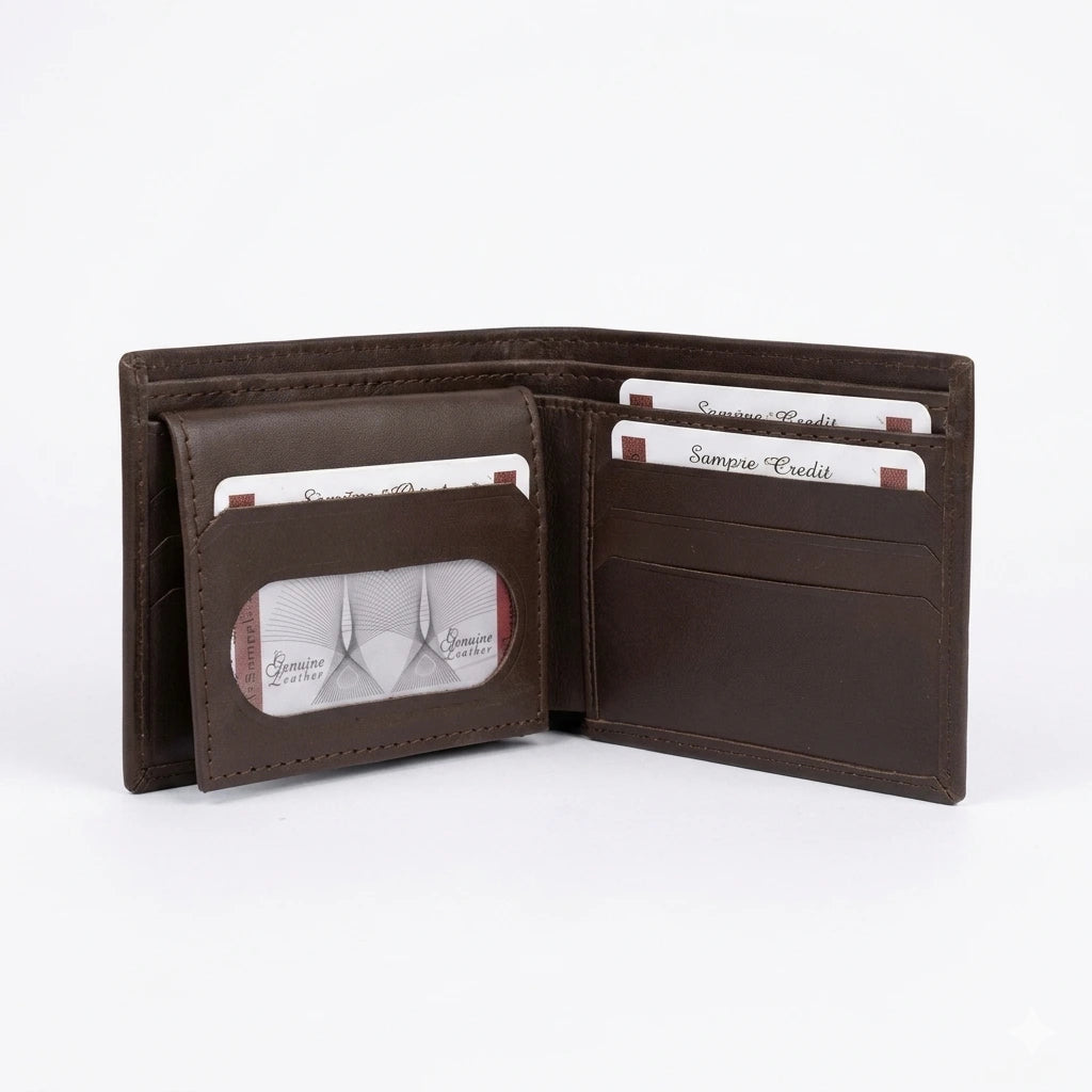 Obsidian Slim Leather Wallet