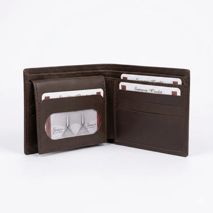 Obsidian Slim Leather Wallet