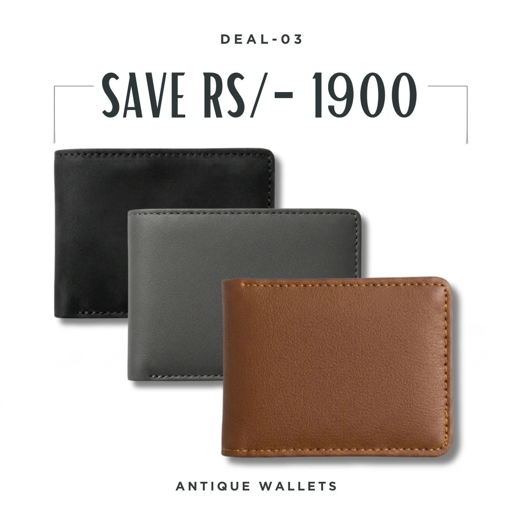 Antique Wallets Pack Of Three
