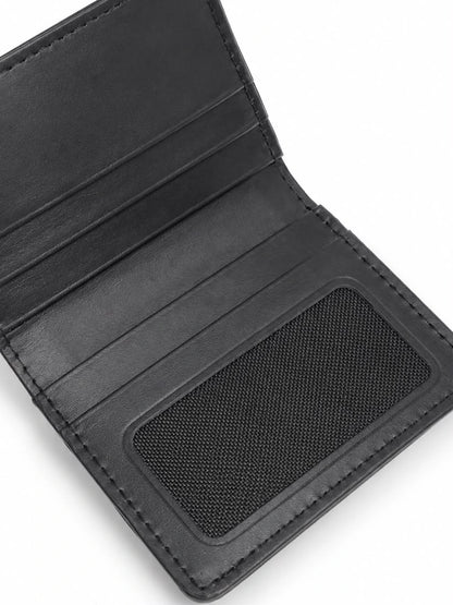 Black Mini Leather Wallet for Men
