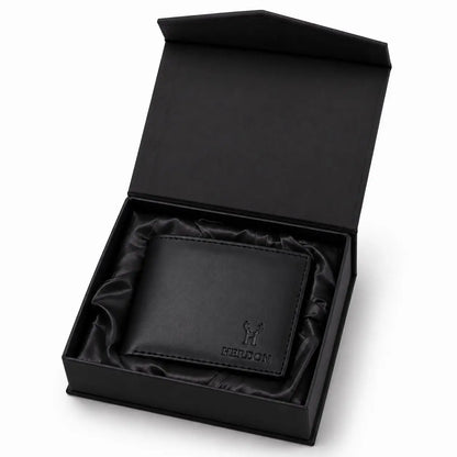 Obsidian Slim Cowhide Leather Wallet