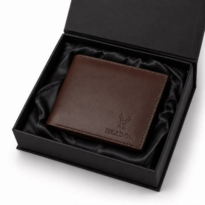 Obsidian Slim Cowhide Leather Wallet