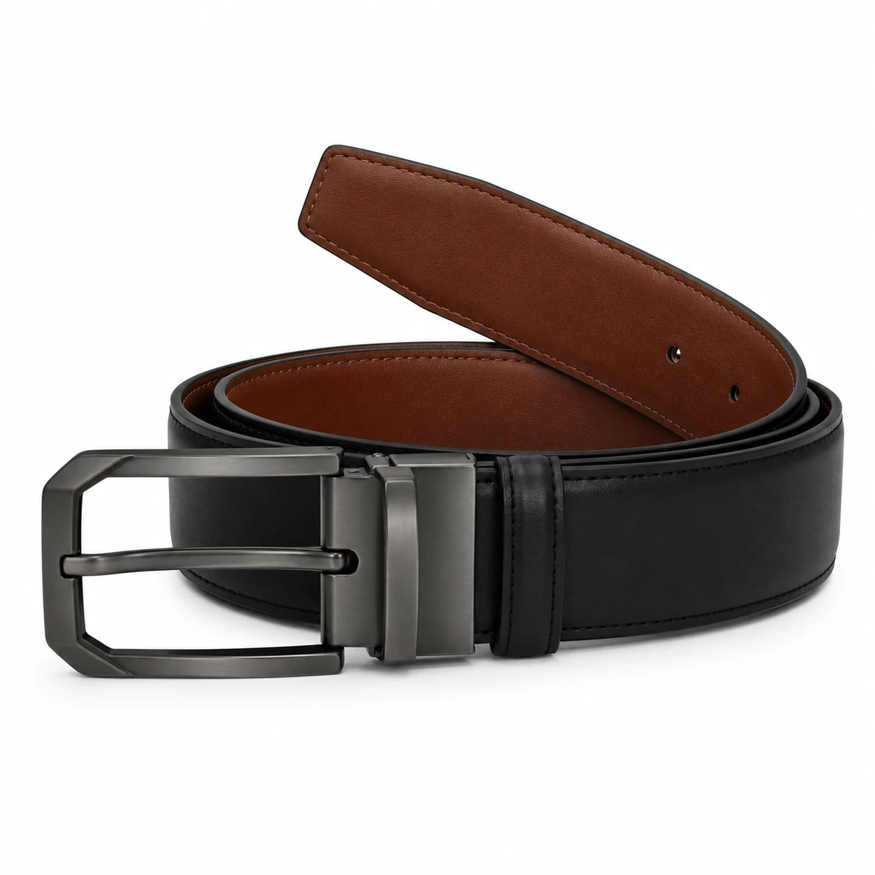2-in-1 Premium Cowhide Leather Belt