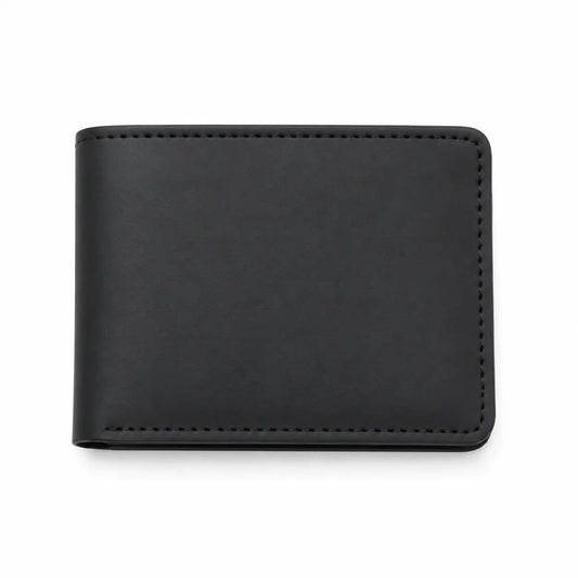 Charcoal Mini Leather Wallet