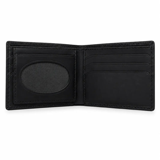 Obsidian Slim Cowhide Leather Wallet