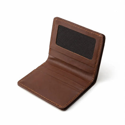 Mini Tan Brown Leather Wallet