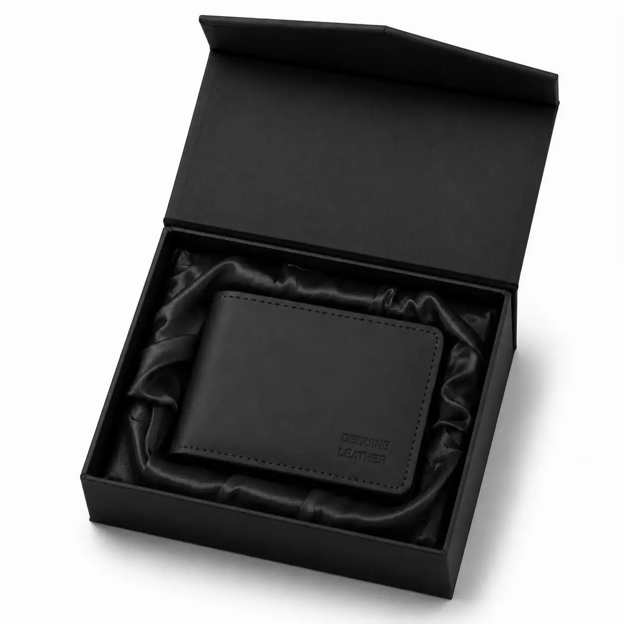 Charcoal Mini Leather Wallet
