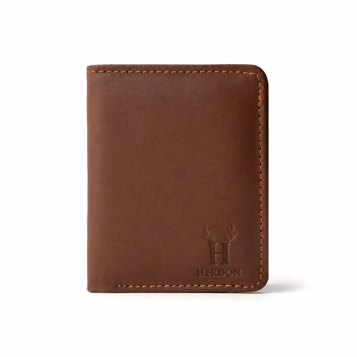 Mini Tan Brown Leather Wallet